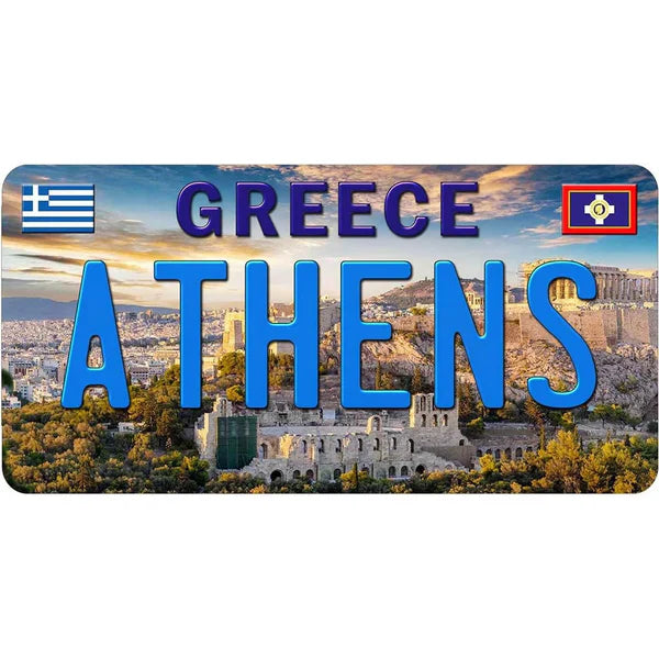 Plaques métal déco vintages 🌍 GRECE