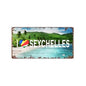 Plaque métal déco vintage 🌍 SEYCHELLES N° 17 ✔