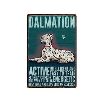 Plaque métal déco vintage 🐕 DALMATIEN N° 97 ✔