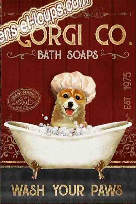 CORGI PLAQUE CORGI CO. BATH SOAPS