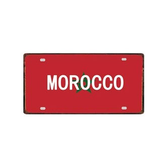 Plaque métal déco vintage 🌎 MAROC N° 2 ✔