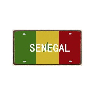 Plaque métal déco vintage 🌍 SENEGAL N° 1 ✔