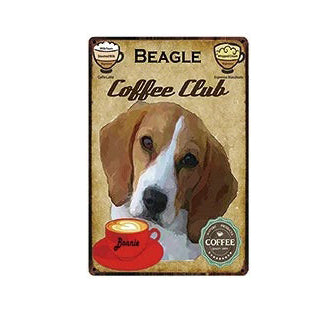 Plaque métal déco vintage 🐕‍🦺 BEAGLE N° 18 ✔