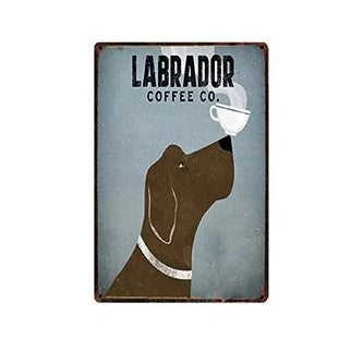 Plaque métal déco vintage 🐕 LABRADOR N° 31 ✔