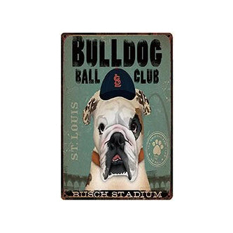 Plaque métal déco vintage 🐕  BULLDOG N° 55 ✔