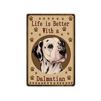 Plaque métal déco vintage 🐕 DALMATIEN N° 88 ✔