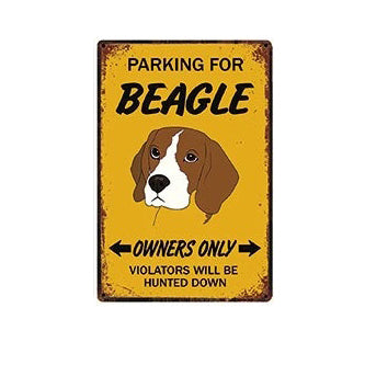 Plaque métal déco vintage 🐕‍🦺 BEAGLE N° 34 ✔