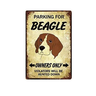 Plaque métal déco vintage 🐕‍🦺 BEAGLE N° 33 ✔