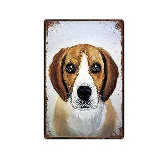 Plaque métal déco vintage 🐕‍🦺 BEAGLE N° 30 ✔