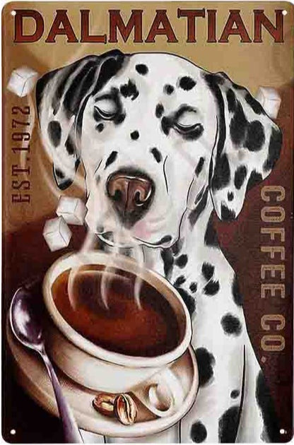 DALMATIEN PLAQUE DALMATIAN COFFEE CO.