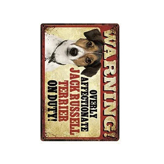 Plaque métal décorative vintage 🐕 JACK RUSSEL N° 54 ✔