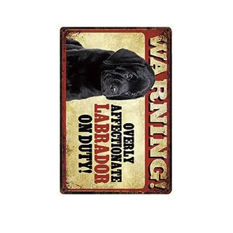 Plaque métal déco vintage 🐕 LABRADOR N° 39 ✔