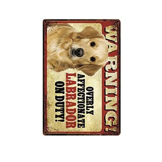 Plaque métal déco vintage 🐕 LABRADOR N° 38 ✔