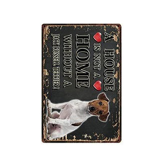 Plaque métal décorative vintage 🐕 JACK RUSSEL N° 56 ✔