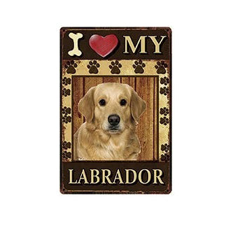 Plaque métal déco vintage 🐕 LABRADOR N° 51 ✔