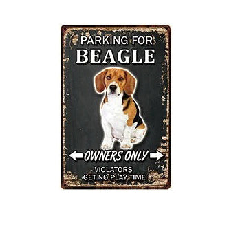 Plaque métal déco vintage 🐕‍🦺 BEAGLE N° 28 ✔