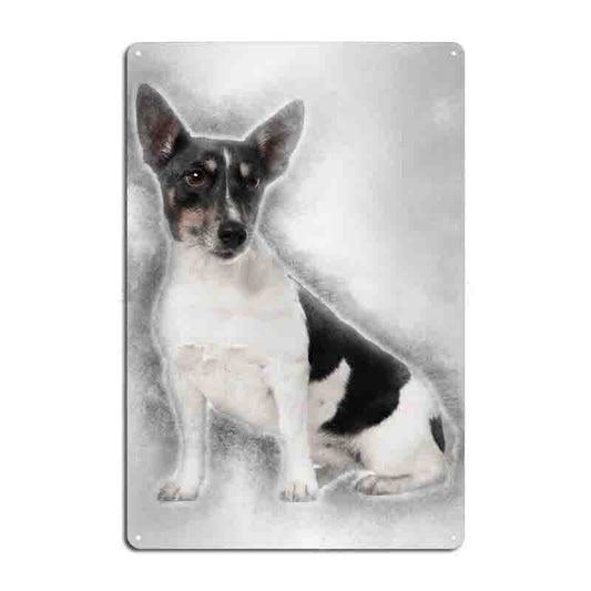 Plaque métal décorative vintage 🐕 JACK RUSSEL N° 6 ✔