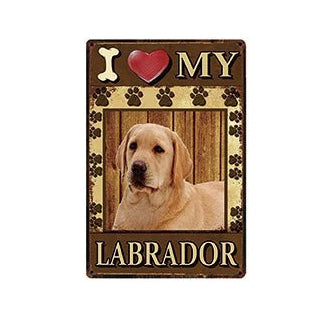 Plaque métal déco vintage 🐕 LABRADOR N° 47 ✔