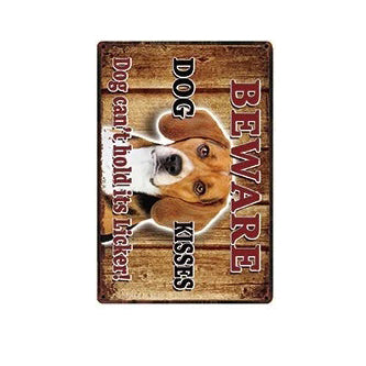 Plaque métal déco vintage 🐕‍🦺 BEAGLE N° 25 ✔