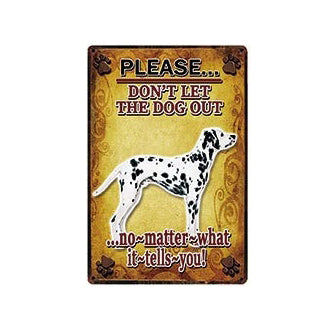 Plaque métal déco vintage 🐕 DALMATIEN N° 94 ✔