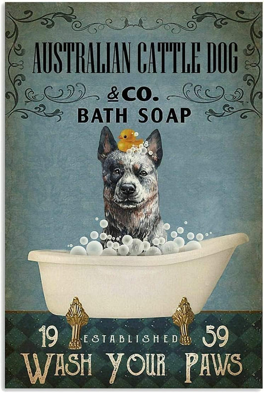 PLAQUE UASTRALIAN CATTLE DOG & CO. BATH SOAP