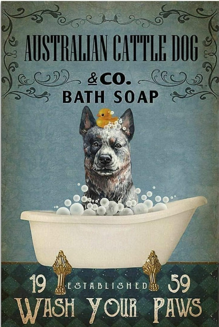 PLAQUE UASTRALIAN CATTLE DOG & CO. BATH SOAP