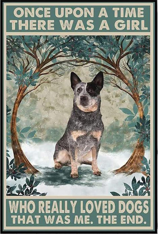 Plaque métal déco vintage 🐕 AUSTRALIAN CATTLE DOG N° 8 ✔