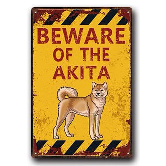 Plaque métal déco vintage 🐕 AKITA INU N° 79 ✔