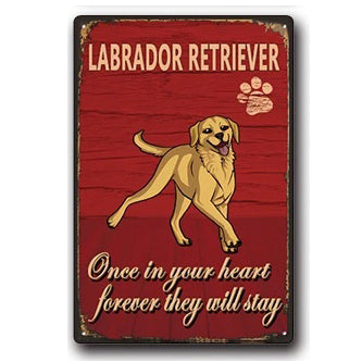 Plaque métal déco vintage 🐕 LABRADOR N° 64 ✔