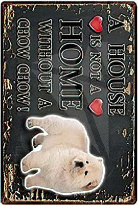 Plaques métal déco vintage 🐕  CHOW CHOW N° 1 ✔