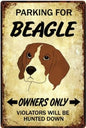 BEAGLE PLAQUE PARKING FOR BEAGLE