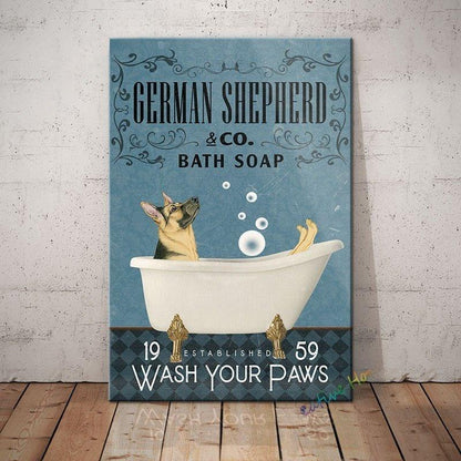 BERGER ALLEMAND PLAQUE BATH SOAP CO WASH YOUR PAWS