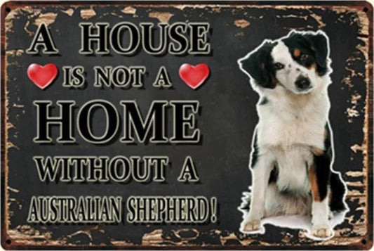 BERGER AUSTRALIEN PLAQUE A HOUSE IS NO A HOME...T