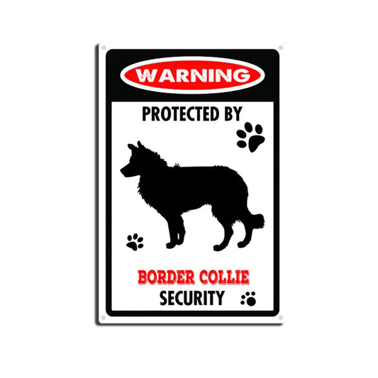 BORDER COLLIE PLAQUE PROTECTED BY