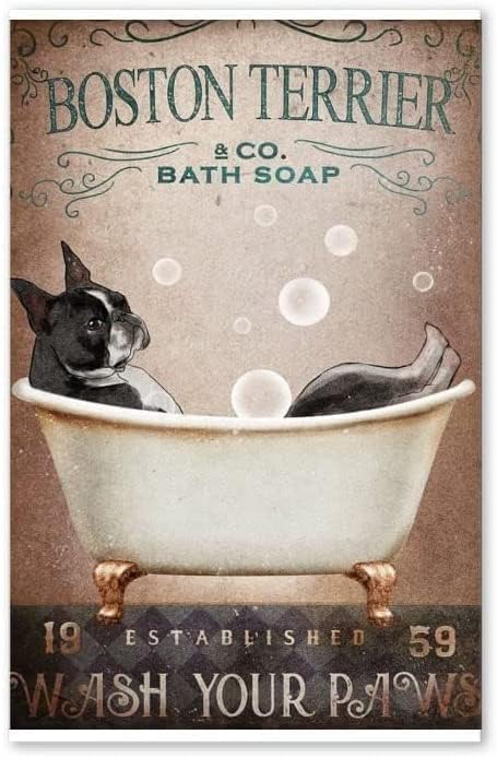 BOSTON TERRIER PLAQUE BATH SOAP CO