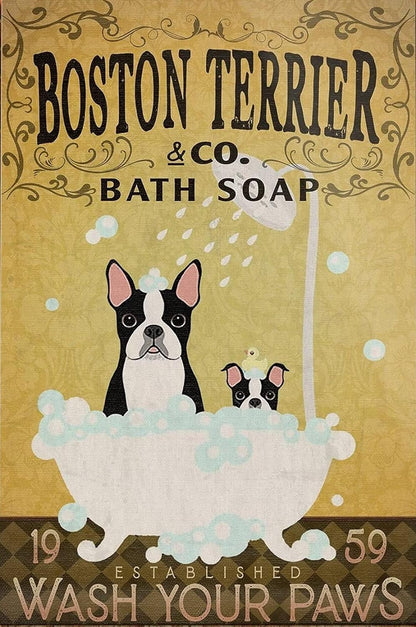 BOSTON TERRIER PLAQUE BATH SOAP CO