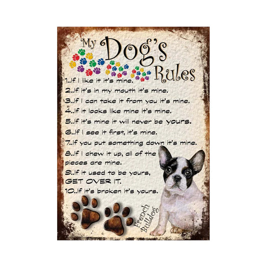 BOULEDOGUE PLAQUE DOGS RULES