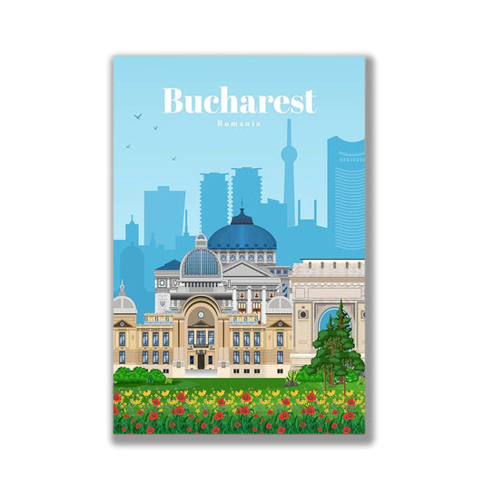 POSTER BUCHAREST Romania No. 1 ✅