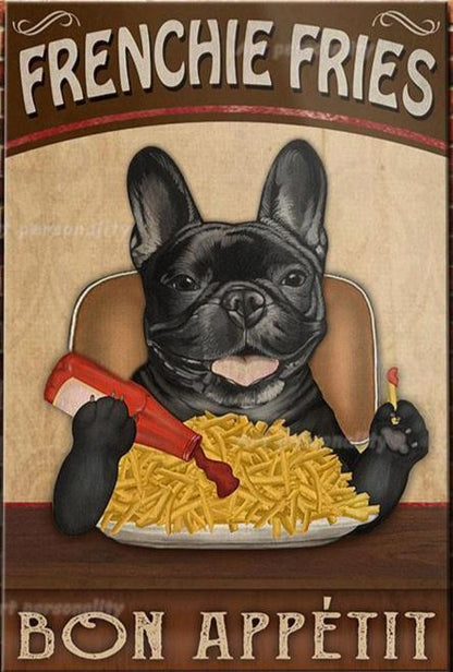 BULLDOG PLAQUE FRENCHIE FRIES