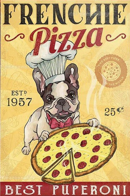 BULLDOG PLAQUE FRENCHIE PIZZA