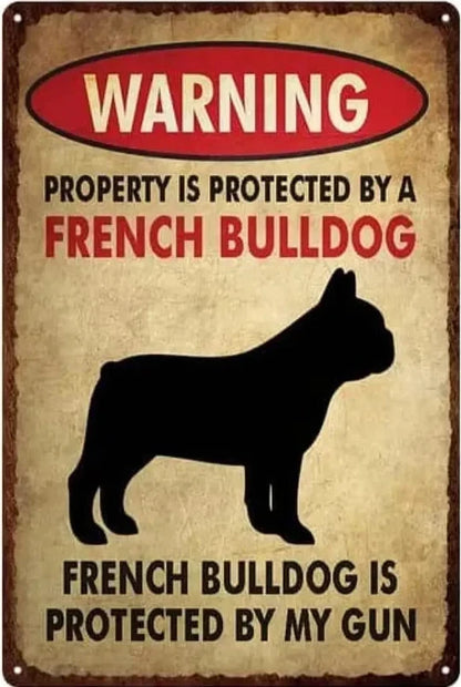 BULLDOG PLAQUE WARNING PROTECTED BY