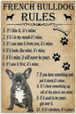 BULLDOG PLAQUE FRENCH BULLDOG RULES