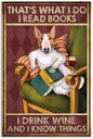 BULL TERRIER PLAQUE THAT'S WHAT I DO I READ BOOKS...