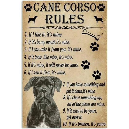 CANE CORSO RULES