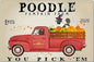 CANICHE PLAQUE POODLE PUMKIN FARM YOU PICK 'EM