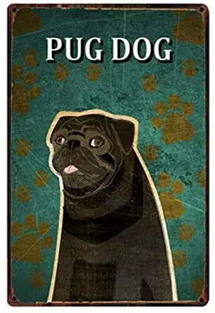 CARLIN PLAQUE PUG DOG