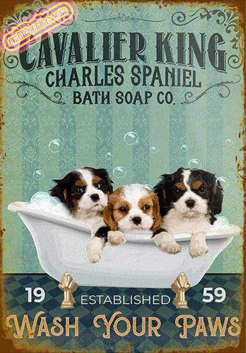 CAVALIER KING CHARLES PLAQUE BATH SOAP.... 