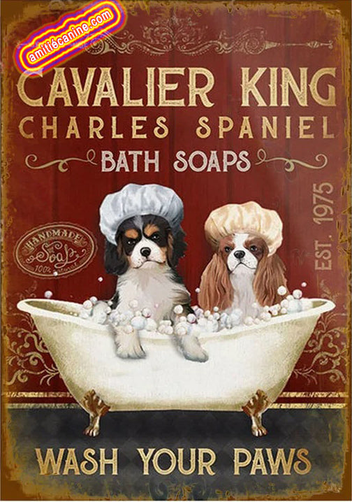 CAVALIER KING CHARLES PLAQUE BATH SOAPS 