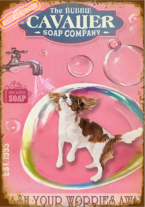 CAVALIER KING CHARLES PLAQUE THE  BUBBLE SOAP COMPANY