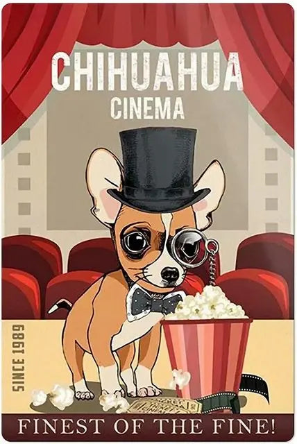 CHIHUAHUA PLAQUE CINEMA FINEST OF THE FINE!